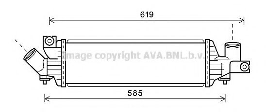 AVA QUALITY COOLING DN4337 Интеркулер для NISSAN PRIMERA (Ниссан Примера) AVA QUALITY COOLING DN4337 Интеркулер для NISSAN PRIMERA (Ниссан Примера)