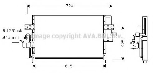 AVA QUALITY COOLING DN5165 Конденсатор, кондиционер для NISSAN PRIMERA (Ниссан Примера) AVA QUALITY COOLING DN5165 Конденсатор, кондиционер для NISSAN PRIMERA (Ниссан Примера)