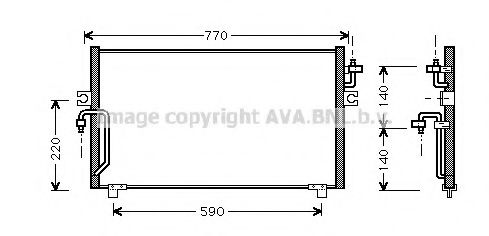 AVA QUALITY COOLING DN5182 Конденсатор, кондиционер для NISSAN PRIMERA (Ниссан Примера) AVA QUALITY COOLING DN5182 Конденсатор, кондиционер для NISSAN PRIMERA (Ниссан Примера)