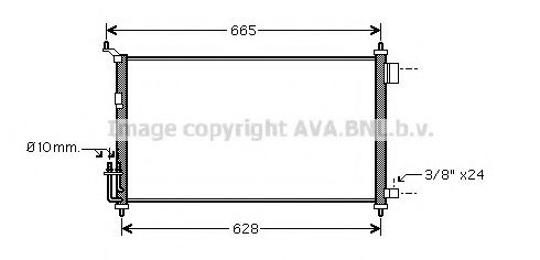 AVA QUALITY COOLING DN5251 Конденсатор, кондиционер для NISSAN MARCH III (Ниссан Марч 3) AVA QUALITY COOLING DN5251 Конденсатор, кондиционер для NISSAN MARCH III (Ниссан Марч 3)