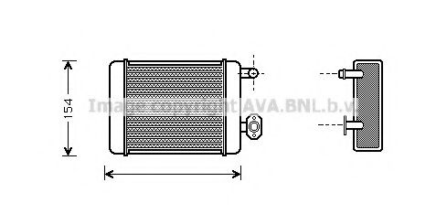 AVA QUALITY COOLING DN6071 Теплообменник, отопление салона для NISSAN (Ниссан) AVA QUALITY COOLING DN6071 Теплообменник, отопление салона для NISSAN (Ниссан)