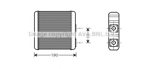 AVA QUALITY COOLING DN6139 Теплообменник, отопление салона для NISSAN PRIMERA (Ниссан Примера) AVA QUALITY COOLING DN6139 Теплообменник, отопление салона для NISSAN PRIMERA (Ниссан Примера)
