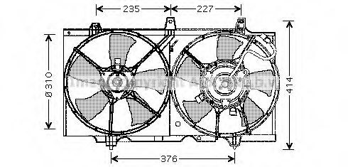 AVA QUALITY COOLING DN7507 Вентилятор, охлаждение двигателя для NISSAN PRIMERA (Ниссан Примера) AVA QUALITY COOLING DN7507 Вентилятор, охлаждение двигателя для NISSAN PRIMERA (Ниссан Примера)