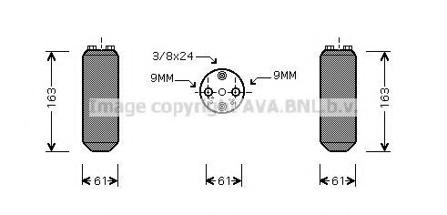 AVA QUALITY COOLING DND037 Осушитель, кондиционер для NISSAN PRIMERA (Ниссан Примера) AVA QUALITY COOLING DND037 Осушитель, кондиционер для NISSAN PRIMERA (Ниссан Примера)