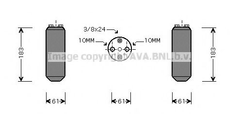 AVA QUALITY COOLING DND231 Осушитель, кондиционер для NISSAN PRIMERA (Ниссан Примера) AVA QUALITY COOLING DND231 Осушитель, кондиционер для NISSAN PRIMERA (Ниссан Примера)