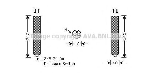 AVA QUALITY COOLING DND267 Осушитель, кондиционер для NISSAN CUBE (Ниссан Cубэ) AVA QUALITY COOLING DND267 Осушитель, кондиционер для NISSAN CUBE (Ниссан Cубэ)