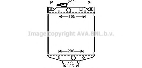 AVA QUALITY COOLING DU2001 Радиатор, охлаждение двигателя 