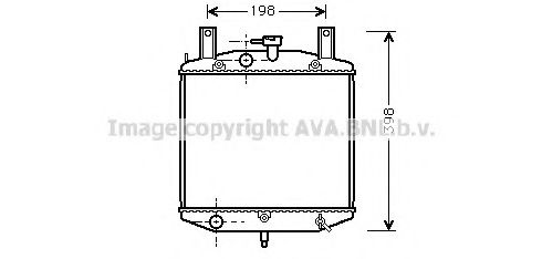 AVA QUALITY COOLING DU2026 Радиатор, охлаждение двигателя для DAIHATSU CUORE III (Дайхатсу Cуорэ 3) AVA QUALITY COOLING DU2026 Радиатор, охлаждение двигателя для DAIHATSU CUORE III (Дайхатсу Cуорэ 3)