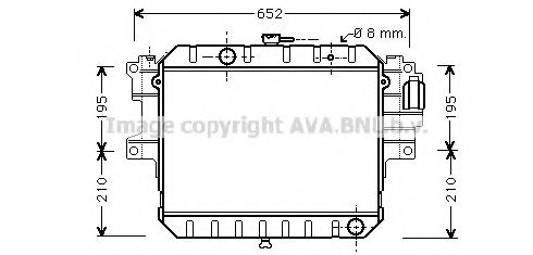 AVA QUALITY COOLING DU2038 Радиатор, охлаждение двигателя для DAIHATSU FEROZA HARD TOP (Дайхатсу Фэроза хард топ) AVA QUALITY COOLING DU2038 Радиатор, охлаждение двигателя для DAIHATSU FEROZA HARD TOP (Дайхатсу Фэроза хард топ)