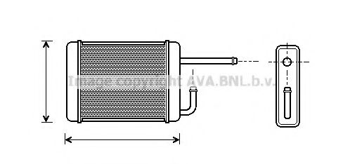 AVA QUALITY COOLING DU6019 Теплообменник, отопление салона для DAIHATSU CHARADE I (Дайхатсу Чарадэ и) AVA QUALITY COOLING DU6019 Теплообменник, отопление салона для DAIHATSU CHARADE I (Дайхатсу Чарадэ и)