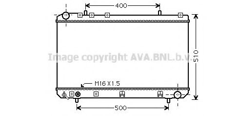 AVA QUALITY COOLING DW2086 Радиатор, охлаждение двигателя 