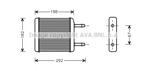 AVA QUALITY COOLING DW6024 Теплообменник, отопление салона для CHEVROLET SPARK (Шевроле Спарк) AVA QUALITY COOLING DW6024 Теплообменник, отопление салона для CHEVROLET SPARK (Шевроле Спарк)
