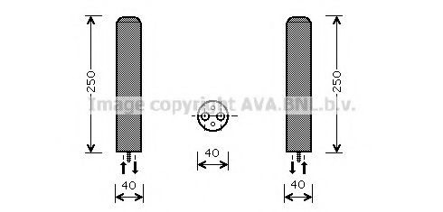 AVA QUALITY COOLING DWD050 Осушитель, кондиционер для CHEVROLET AVEO (Шевроле Авео) AVA QUALITY COOLING DWD050 Осушитель, кондиционер для CHEVROLET AVEO (Шевроле Авео)
