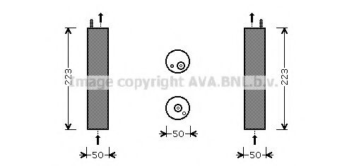 AVA QUALITY COOLING DWD057 Осушитель, кондиционер для DAEWOO LACETTI (Дэу Лачетти) AVA QUALITY COOLING DWD057 Осушитель, кондиционер для DAEWOO LACETTI (Дэу Лачетти)