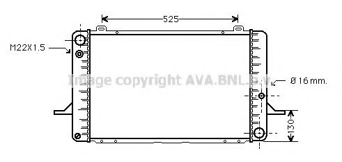 AVA QUALITY COOLING FD2050 Радиатор, охлаждение двигателя 