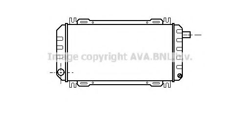 AVA QUALITY COOLING FD2161 Радиатор, охлаждение двигателя 