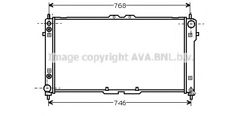AVA QUALITY COOLING FD2182 Радиатор, охлаждение двигателя 