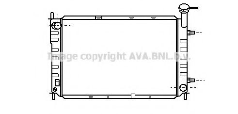 AVA QUALITY COOLING FD2184 Радиатор, охлаждение двигателя 