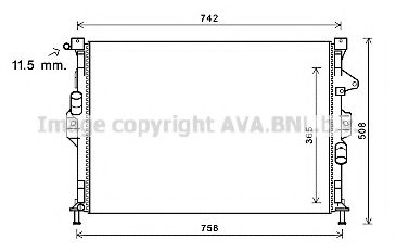 AVA QUALITY COOLING FD2581 Радиатор, охлаждение двигателя 