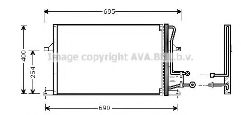AVA QUALITY COOLING FD5227 Конденсатор, кондиционер для FORD MONDEO (Форд Мондэо) AVA QUALITY COOLING FD5227 Конденсатор, кондиционер для FORD MONDEO (Форд Мондэо)