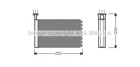 AVA QUALITY COOLING FD6164 Теплообменник, отопление салона для FORD MONDEO (Форд Мондэо) AVA QUALITY COOLING FD6164 Теплообменник, отопление салона для FORD MONDEO (Форд Мондэо)