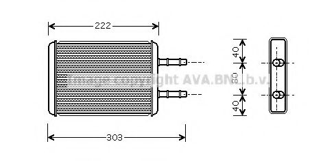 AVA QUALITY COOLING FD6355 Теплообменник, отопление салона для FORD TRANSIT NEO (Форд Трансит нэо) AVA QUALITY COOLING FD6355 Теплообменник, отопление салона для FORD TRANSIT NEO (Форд Трансит нэо)