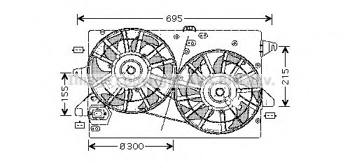 AVA QUALITY COOLING FD7502 Вентилятор, охлаждение двигателя для FORD MONDEO (Форд Мондэо) AVA QUALITY COOLING FD7502 Вентилятор, охлаждение двигателя для FORD MONDEO (Форд Мондэо)