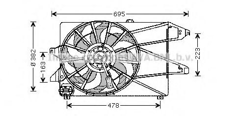 AVA QUALITY COOLING FD7527 Вентилятор, охлаждение двигателя для FORD MONDEO (Форд Мондэо) AVA QUALITY COOLING FD7527 Вентилятор, охлаждение двигателя для FORD MONDEO (Форд Мондэо)