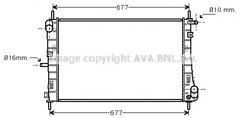 AVA QUALITY COOLING FDA2338 Радиатор, охлаждение двигателя 