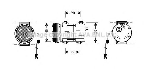 AVA QUALITY COOLING FDAK277 Компрессор, кондиционер для FORD FIESTA (Форд Фиэста) AVA QUALITY COOLING FDAK277 Компрессор, кондиционер для FORD FIESTA (Форд Фиэста)