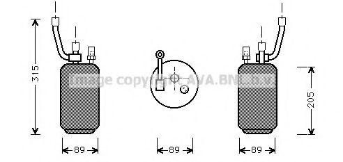 AVA QUALITY COOLING FDD274 Осушитель, кондиционер для FORD MONDEO (Форд Мондэо) AVA QUALITY COOLING FDD274 Осушитель, кондиционер для FORD MONDEO (Форд Мондэо)