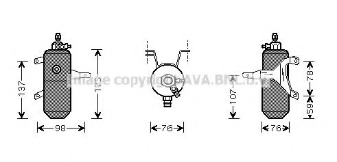 AVA QUALITY COOLING FDD332 Осушитель, кондиционер для FORD FIESTA (Форд Фиэста) AVA QUALITY COOLING FDD332 Осушитель, кондиционер для FORD FIESTA (Форд Фиэста)
