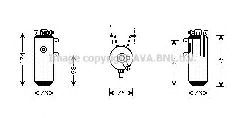 AVA QUALITY COOLING FDD333 Осушитель, кондиционер для FORD FIESTA (Форд Фиэста) AVA QUALITY COOLING FDD333 Осушитель, кондиционер для FORD FIESTA (Форд Фиэста)