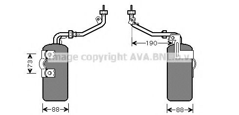 AVA QUALITY COOLING FDD387 Осушитель, кондиционер для FORD FOCUS II (Форд Фокус 2) AVA QUALITY COOLING FDD387 Осушитель, кондиционер для FORD FOCUS II (Форд Фокус 2)