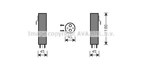 AVA QUALITY COOLING FDD584 Осушитель, кондиционер для FORD FIESTA (Форд Фиэста) AVA QUALITY COOLING FDD584 Осушитель, кондиционер для FORD FIESTA (Форд Фиэста)