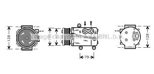 AVA QUALITY COOLING FDK340 Компрессор, кондиционер для FORD FIESTA (Форд Фиэста) AVA QUALITY COOLING FDK340 Компрессор, кондиционер для FORD FIESTA (Форд Фиэста)