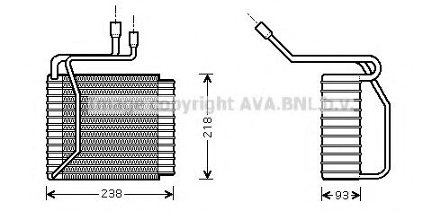 AVA QUALITY COOLING FDV109 Испаритель, кондиционер для FORD TRANSIT NEO (Форд Трансит нэо) AVA QUALITY COOLING FDV109 Испаритель, кондиционер для FORD TRANSIT NEO (Форд Трансит нэо)