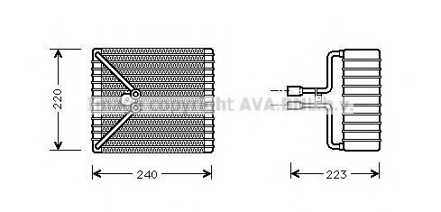 AVA QUALITY COOLING FDV273 Испаритель, кондиционер для FORD MONDEO (Форд Мондэо) AVA QUALITY COOLING FDV273 Испаритель, кондиционер для FORD MONDEO (Форд Мондэо)