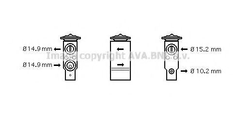 AVA QUALITY COOLING FT1306 Расширительный клапан, кондиционер для LANCIA Y (Лансиа/лянча Ъ) AVA QUALITY COOLING FT1306 Расширительный клапан, кондиционер для LANCIA Y (Лансиа/лянча Ъ)