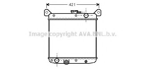AVA QUALITY COOLING FT2010 Радиатор, охлаждение двигателя 