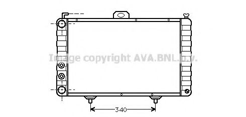 AVA QUALITY COOLING FT2020 Радиатор, охлаждение двигателя 