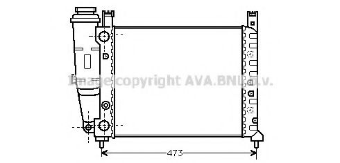 AVA QUALITY COOLING FT2047 Радиатор, охлаждение двигателя для FIAT STRADA II (Фиат Страда 2) AVA QUALITY COOLING FT2047 Радиатор, охлаждение двигателя для FIAT STRADA II (Фиат Страда 2)