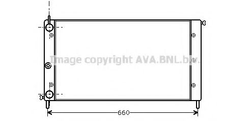 AVA QUALITY COOLING FT2058 Радиатор, охлаждение двигателя 