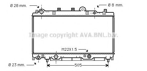 AVA QUALITY COOLING FT2181 Радиатор, охлаждение двигателя 