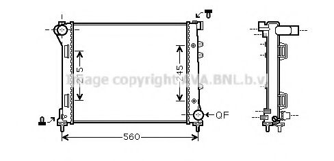 AVA QUALITY COOLING FT2387 Радиатор, охлаждение двигателя для FIAT 500 C (Фиат 500 c) AVA QUALITY COOLING FT2387 Радиатор, охлаждение двигателя для FIAT 500 C (Фиат 500 c)