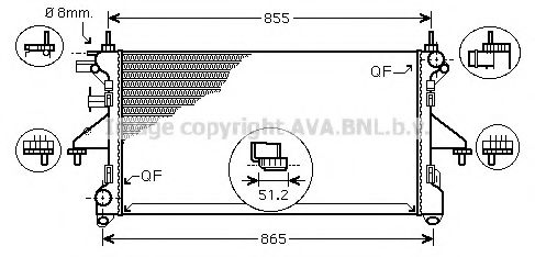 AVA QUALITY COOLING FT2399 Радиатор, охлаждение двигателя для PEUGEOT (Пежо) AVA QUALITY COOLING FT2399 Радиатор, охлаждение двигателя для PEUGEOT (Пежо)
