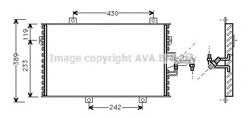 AVA QUALITY COOLING FT5153 Конденсатор, кондиционер для FIAT TEMPRA (Фиат Тэмпра) AVA QUALITY COOLING FT5153 Конденсатор, кондиционер для FIAT TEMPRA (Фиат Тэмпра)