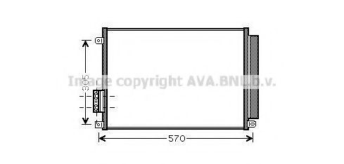 AVA QUALITY COOLING FT5347D Конденсатор, кондиционер для FIAT 500 (Фиат 500) AVA QUALITY COOLING FT5347D Конденсатор, кондиционер для FIAT 500 (Фиат 500)