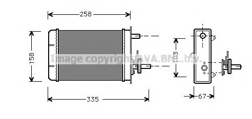 AVA QUALITY COOLING FT6084 Теплообменник, отопление салона для FIAT STRADA II (Фиат Страда 2) AVA QUALITY COOLING FT6084 Теплообменник, отопление салона для FIAT STRADA II (Фиат Страда 2)