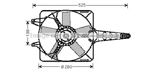 AVA QUALITY COOLING FT7501 Вентилятор, охлаждение двигателя для FIAT TEMPRA (Фиат Тэмпра) AVA QUALITY COOLING FT7501 Вентилятор, охлаждение двигателя для FIAT TEMPRA (Фиат Тэмпра)